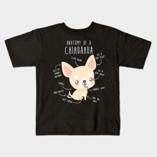 Chihuahua Anatomy Kids T-Shirt